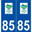 85 Le Poiré-sur-Vie logo autocollant plaque stickers ville