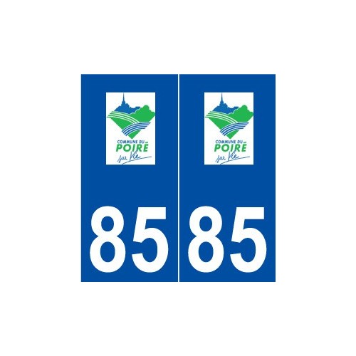 85 Le Poiré-sur-Vie logo autocollant plaque stickers ville