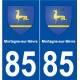 85 Mortagne-sur-Sèvre blason autocollant plaque stickers ville