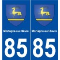 85 Mortagne-sur-Sèvre blason autocollant plaque stickers ville