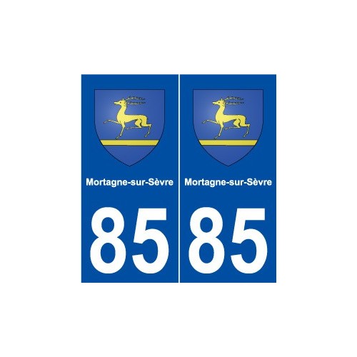 85 Mortagne-sur-Sèvre blason autocollant plaque stickers ville