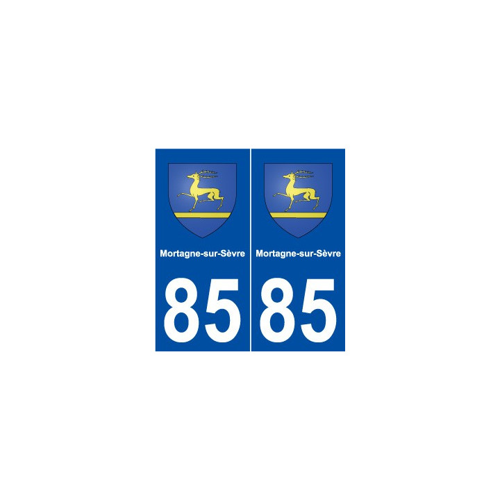 85 Mortagne-sur-Sèvre blason autocollant plaque stickers ville