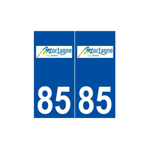 85 Mortagne-sur-Sèvre logo autocollant plaque stickers ville