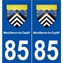 85 Mouilleron-le-Captif blason autocollant plaque stickers ville