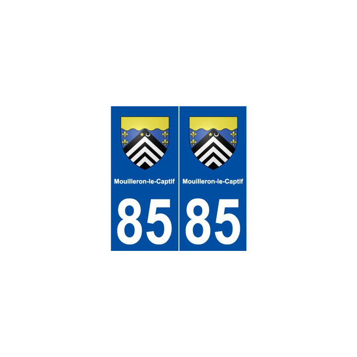 85 Mouilleron-le-Captif blason autocollant plaque stickers ville
