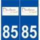 85 Mouilleron-le-Captif logo autocollant plaque stickers ville