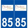 85 Mouilleron-le-Captif logo autocollant plaque stickers ville
