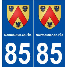 85 Noirmoutier-en-l'Île blason autocollant plaque stickers ville