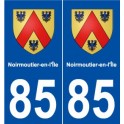 85 Noirmoutier-en-l'Île blason autocollant plaque stickers ville