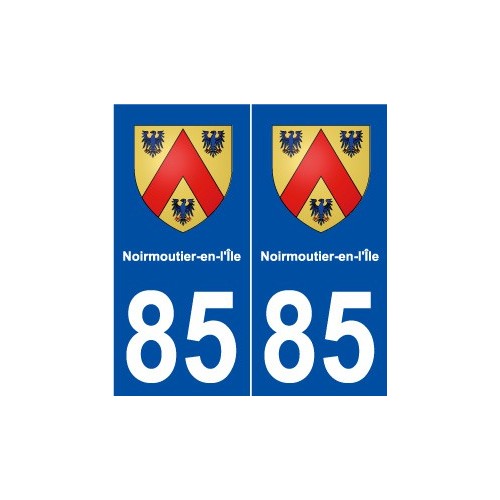 85 Noirmoutier-en-l'Île blason autocollant plaque stickers ville