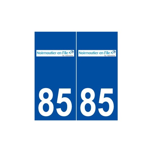 85 Noirmoutier-en-l'Île logo autocollant plaque stickers ville