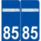 85 Noirmoutier-en-l'Île logo autocollant plaque stickers ville