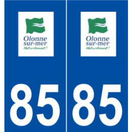 85 Olonne-sur-Mer logo autocollant plaque stickers ville