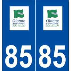 85 Olonne-sur-Mer logo autocollant plaque stickers ville