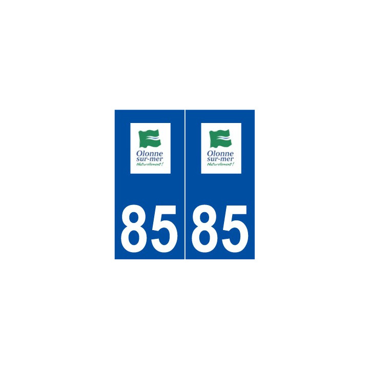 85 Olonne-sur-Mer logo autocollant plaque stickers ville