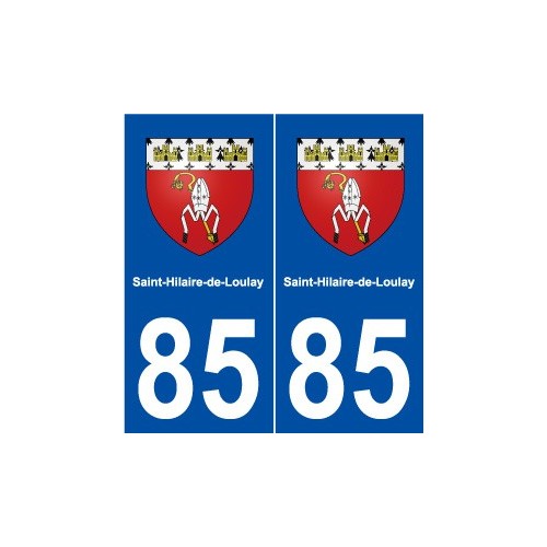 85 Saint-Hilaire-de-Loulay blason autocollant plaque stickers ville