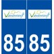 85 Venansault logo autocollant plaque stickers ville