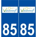 85 Venansault logo autocollant plaque stickers ville