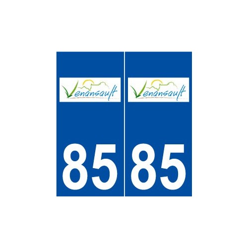 85 Venansault logo autocollant plaque stickers ville