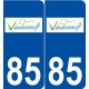 85 Venansault logo autocollant plaque stickers ville