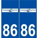 86 Chasseneuil-du-Poitou logo autocollant plaque stickers ville