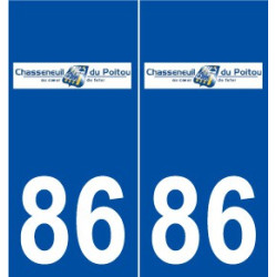 86 Chasseneuil-du-Poitou logo autocollant plaque stickers ville