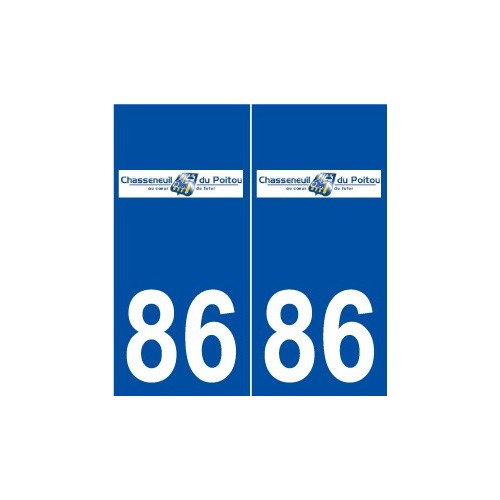 86 Chasseneuil-du-Poitou logo autocollant plaque stickers ville