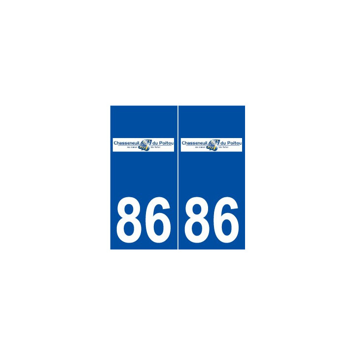 86 Chasseneuil-du-Poitou logo autocollant plaque stickers ville