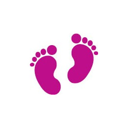 Autocollant pied empreinte sticker couleur