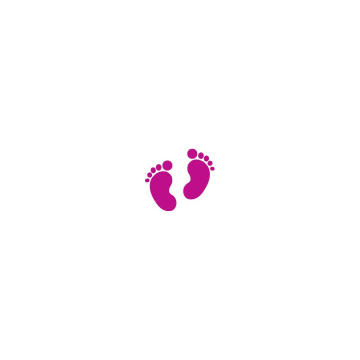 Autocollant pied empreinte sticker couleur