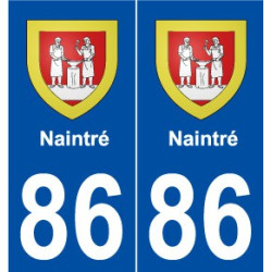 86 Naintré blason autocollant plaque stickers ville