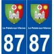 87 Le Palais-sur-Vienne blason autocollant plaque stickers ville