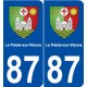 87 Le Palais-sur-Vienne blason autocollant plaque stickers ville