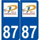 87 Panazol logo autocollant plaque stickers ville