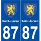 87 Saint-Junien blason autocollant plaque stickers ville