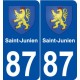 87 Saint-Junien blason autocollant plaque stickers ville