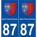 87 Saint-Yrieix-la-Perche blason autocollant plaque stickers ville