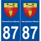 87 Verneuil-sur-Vienne blason autocollant plaque stickers ville