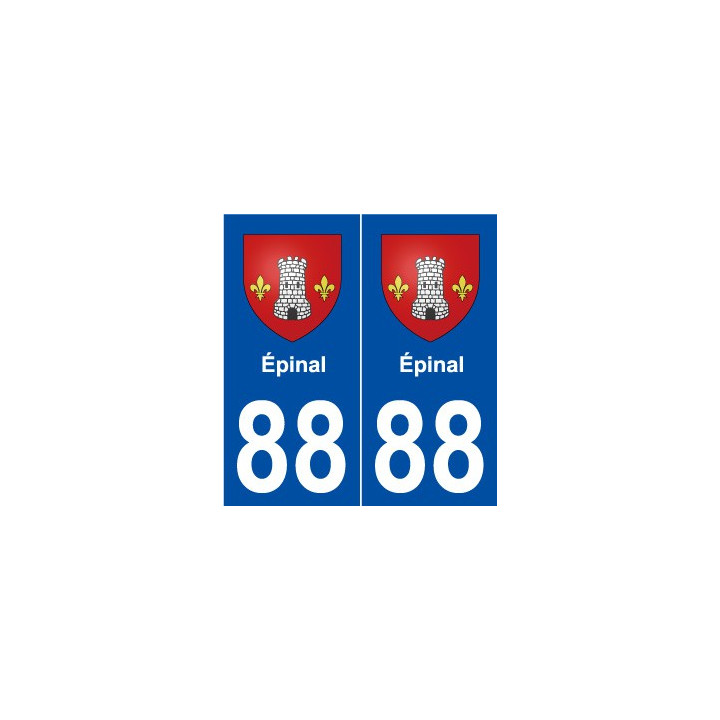 88 Épinal blason autocollant plaque stickers ville