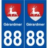 88 Gérardmer blason autocollant plaque stickers ville