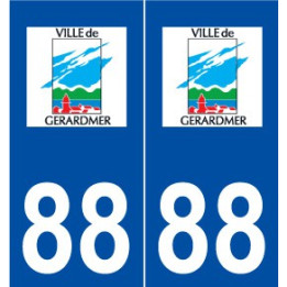 88 Gérardmer logo autocollant plaque stickers ville
