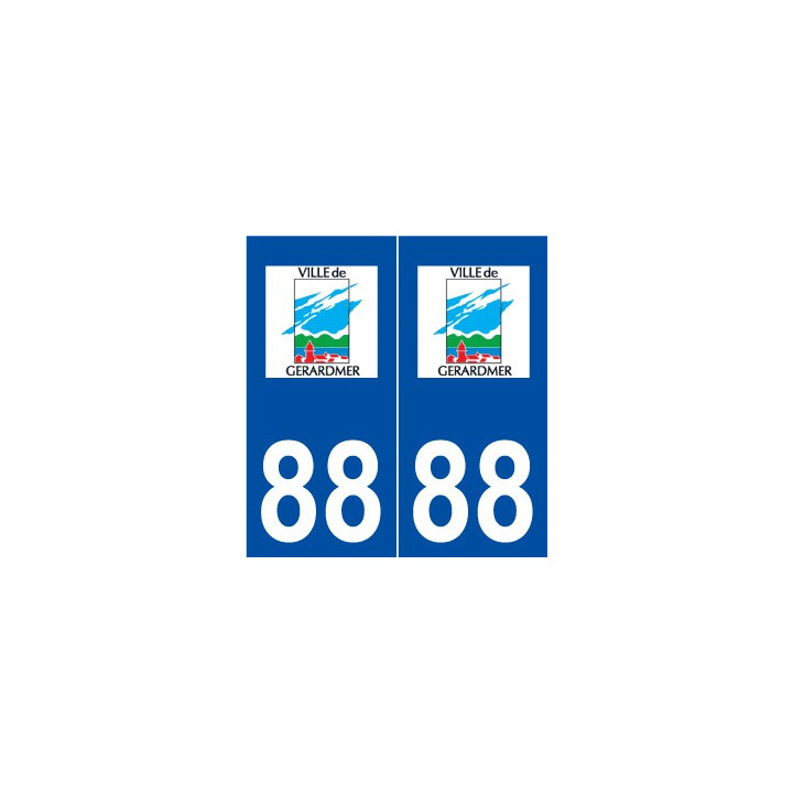 88 Gérardmer logo autocollant plaque stickers ville