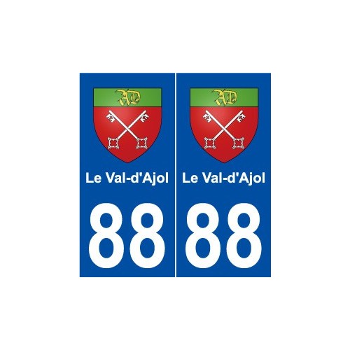 88 Le Val-d'Ajol blason autocollant plaque stickers ville