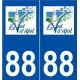 88 Le Val-d'Ajol logo autocollant plaque stickers ville