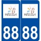 88 Mirecourt logo autocollant plaque stickers ville