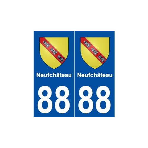 88 Neufchâteau blason autocollant plaque stickers ville