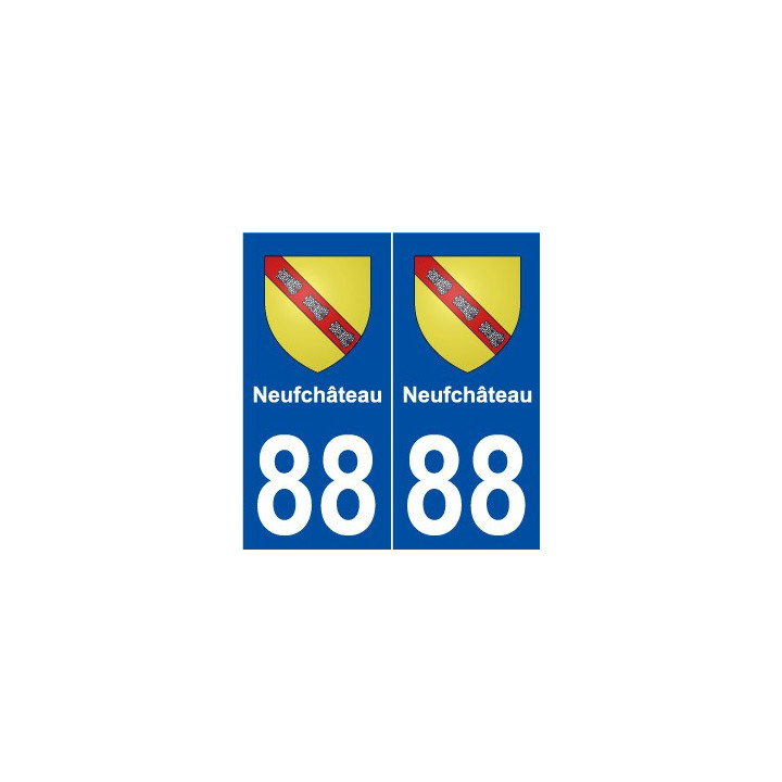 88 Neufchâteau blason autocollant plaque stickers ville