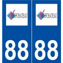 88 Neufchâteau logo autocollant plaque stickers ville