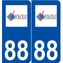 88 Neufchâteau logo autocollant plaque stickers ville