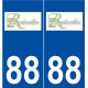 88 Rambervillers logo aufkleber typenschild aufkleber stadt